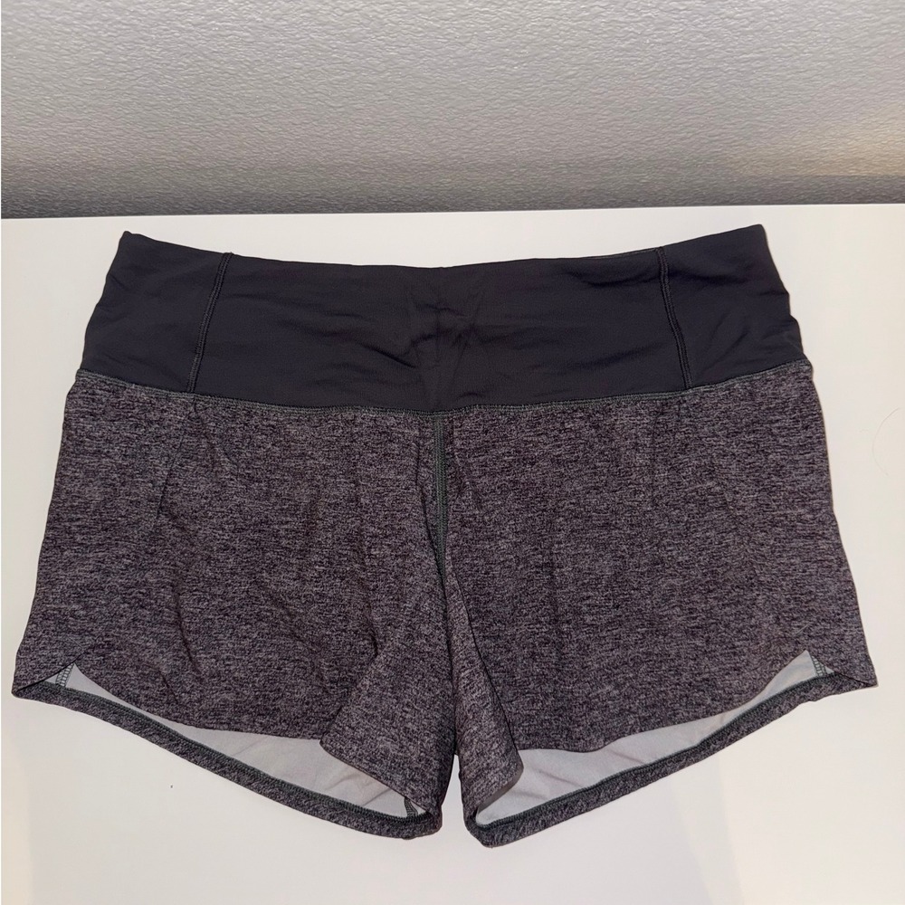 Lululemon Gray Speed Up Shorts Size 4 and 2.5" inseam